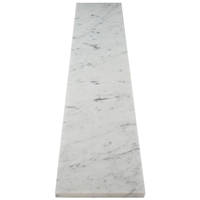 8 x 36 Saddle Threshold Italian White Carrara Honed Matte Marble Stone 