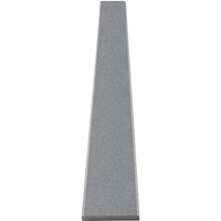 Close-up view of 4 x 36 Saddle Threshold Midnight Medium Grey Stone shows the top surface finish and bevel on both long edges