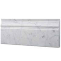 Baseboard Trim Molding Tile Carrara Marble Polished 