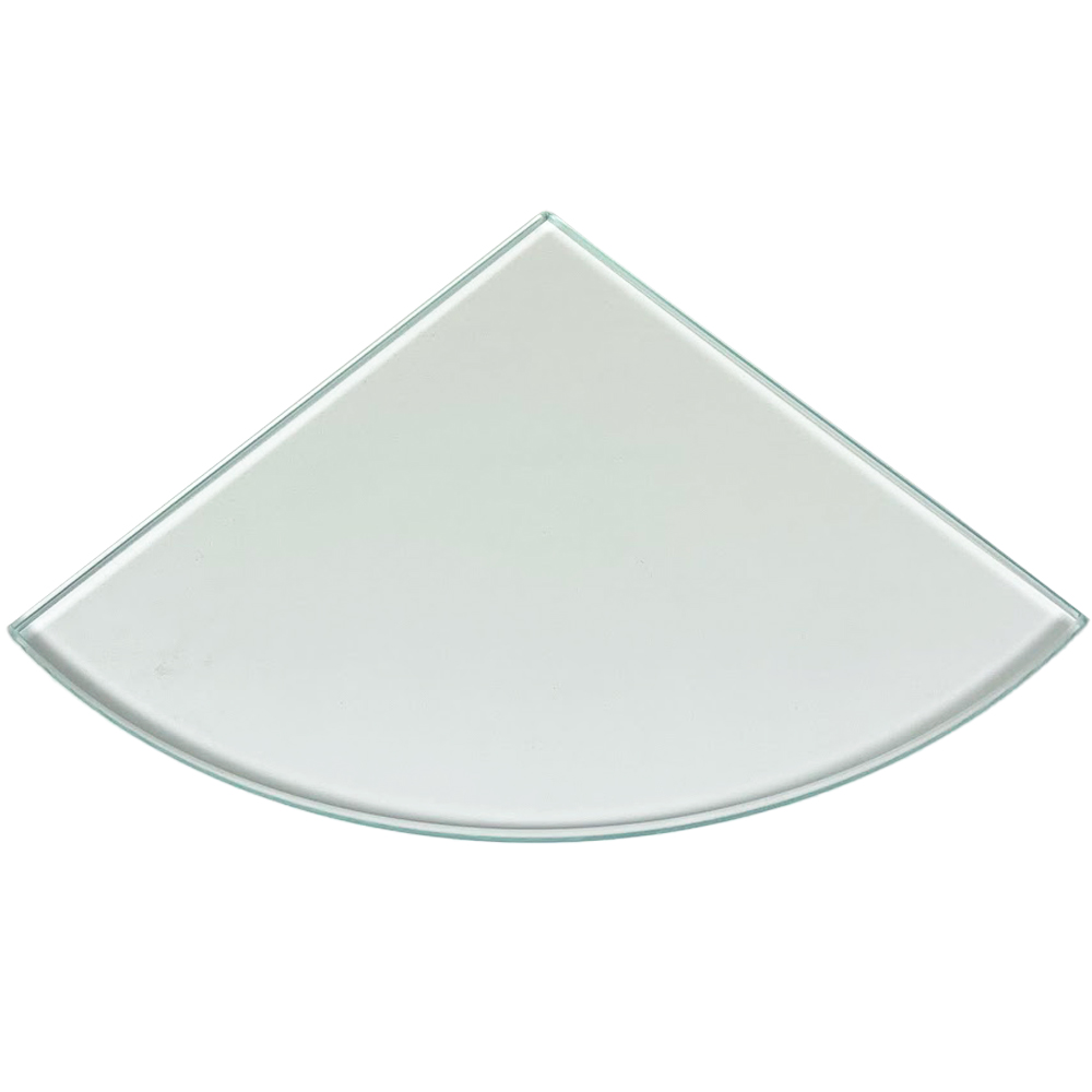 Clear Tempered Glass Bathroom Caddy Corner Shelf 
