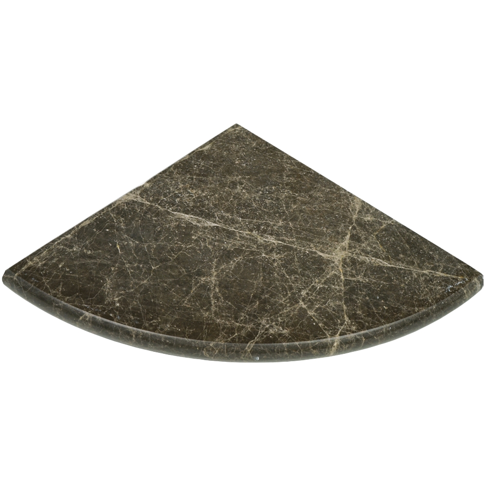 Dusky Emperador Marble Bathroom Caddy Corner Shelf Dark-Emperador-Marble-Bathroom-Caddy-Corner-Shelf
