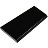 Shower Niche Shelf Absolute Black Granite Polished Stone Tile Bullnose Edge - NH1265-2inch