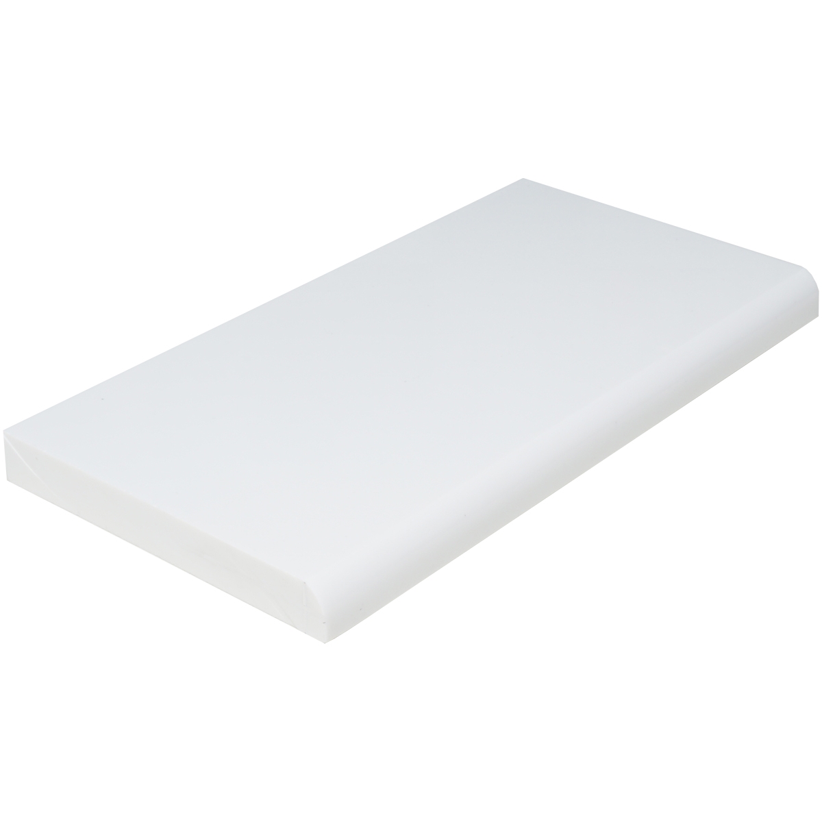 Shower Niche Shelf Bright White Stone Tile Bullnose Edge