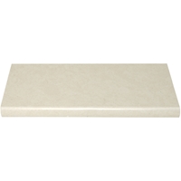 Shower Niche Shelf Pearl Marfil Stone Tile Bullnose Edge 