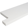 Shower Niche Shelf Pure White Stone Tile Notched Wing Edges - NH1267-12 inch-3 inchSSF12