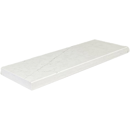 Bianco Carrara Stone | Shower Knee Wall Cap
