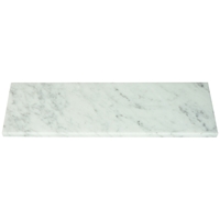Shower Niche Shelf Italian White Carrara Honed Matte Finish Marble Stone Tile 5/8 Thickness 