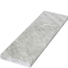 Shower Niche Shelf Italian White Carrara Honed Matte Finish Marble Stone Tile - NH1234H-3inch