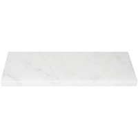 Shower Niche Shelf White Marble Honed Matte Stone Tile 