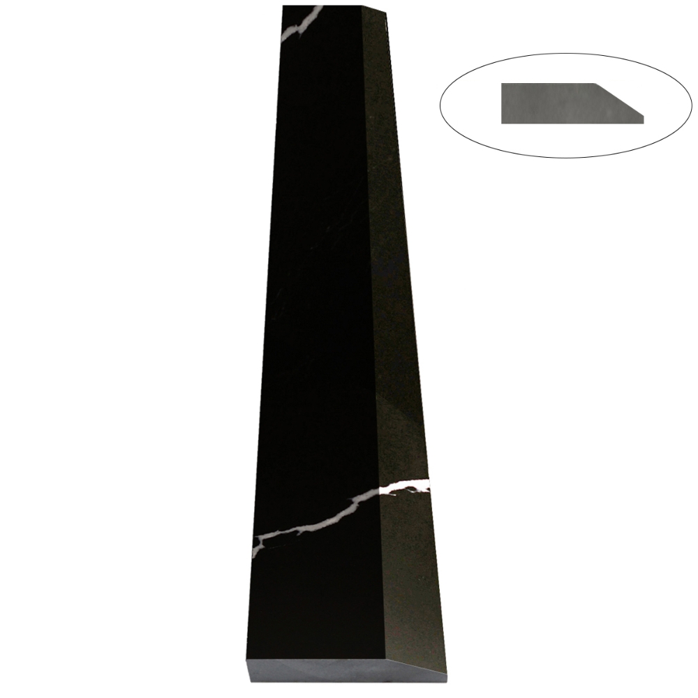 Saddle Notch Ramp 4 x 48 Threshold Saddle Hollywood | Nero Marquino Black