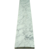 5 x 36 Double Hollywood Saddle Threshold Italian White Carrara Marble Stone 5/8 Inch Thick 