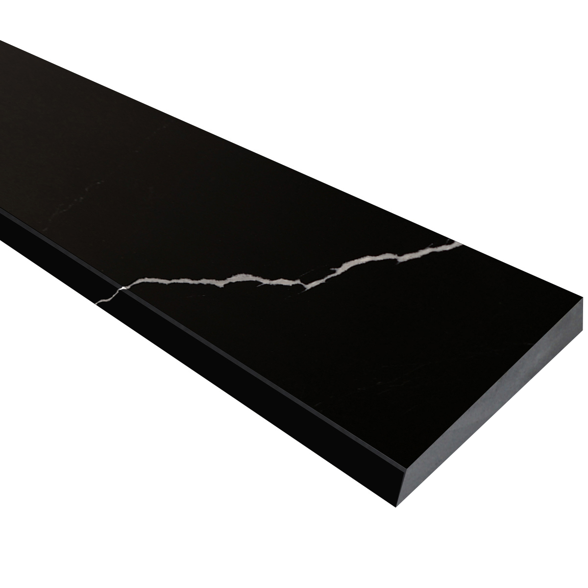 6 x 48 Threshold Saddle | Nero Marquino Black