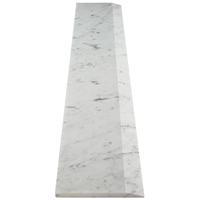 8 x 48 Saddle Threshold Single Hollywood Italian White Carrara Polished Marble Stone 