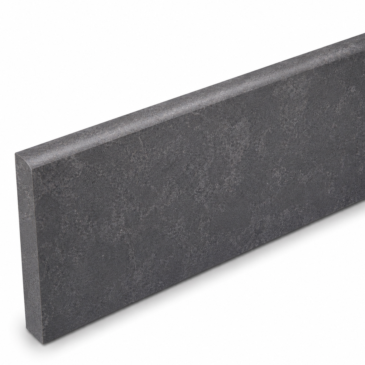 Base Molding Dark Grey Stone Bullnose Edge base molding, baseboard trim, floor molding, skirting board, wall trim, decorative molding, interior trim, stone base molding