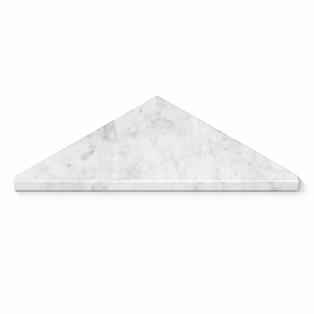 Carrara Marble Stone Triangle Corner Shower Seat Bathroom bench seat, Shower bench, Shower seat, Bathroom seating, Shower stool, Bathroom bench, Wall-mounted bench seat, Freestanding shower seat, Adjustable height bench seat, Waterproof bench seat, Slatted shower seat, Bathroom furniture, Shower corner seat