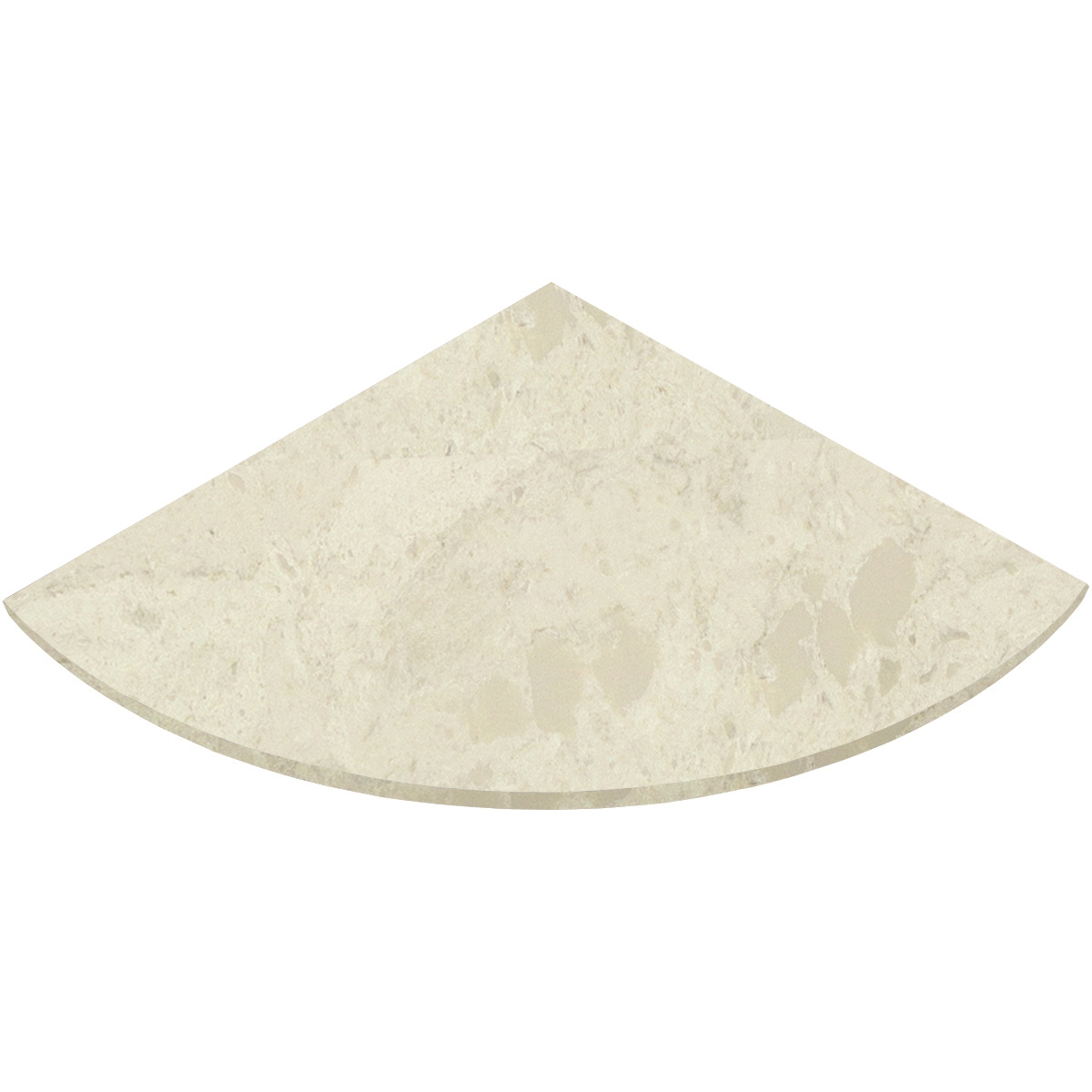 Madreperola Creamy Beige Stone Bathroom Caddy Corner Shelf