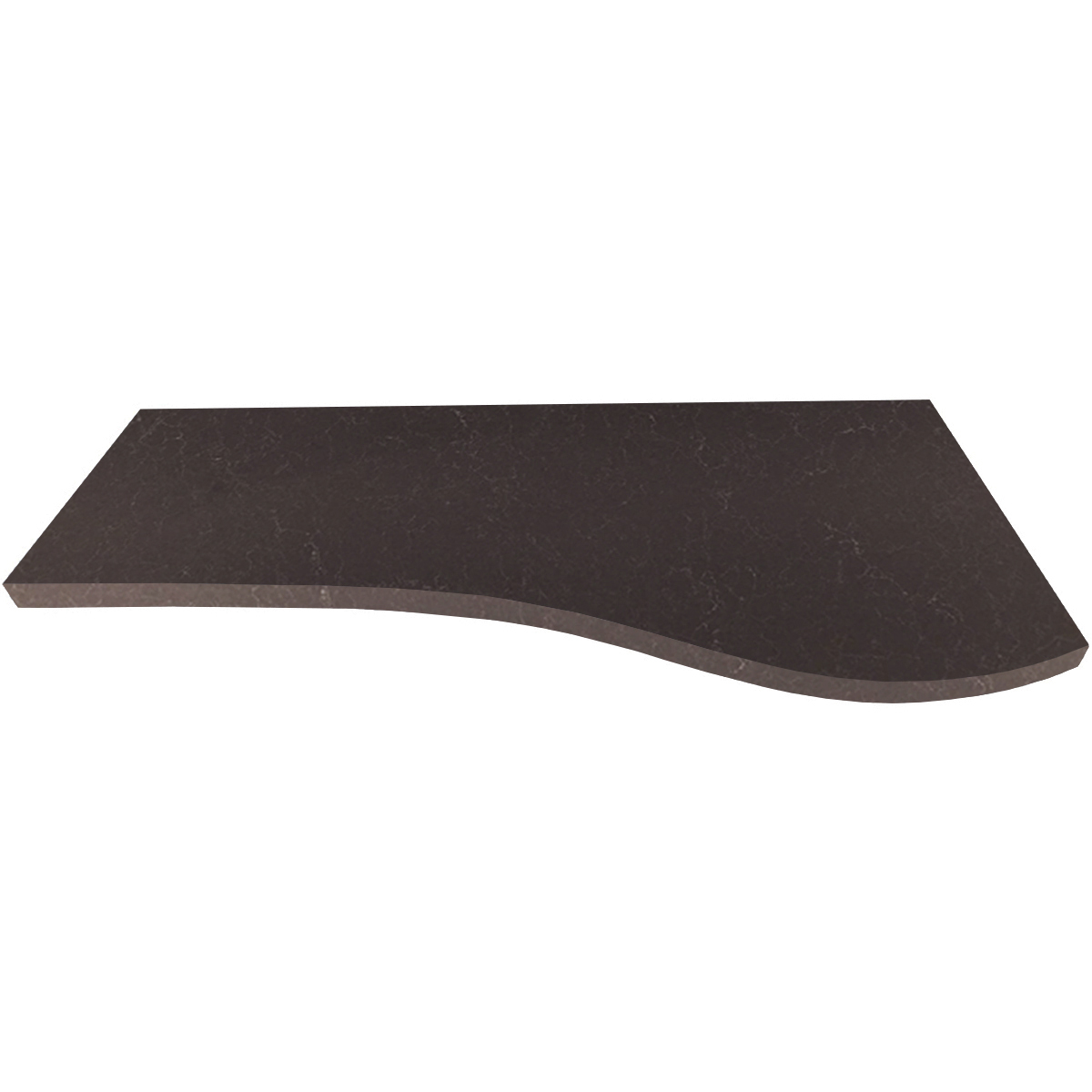 Shower Bench Seat Curved Mocha Mist Brown Stone