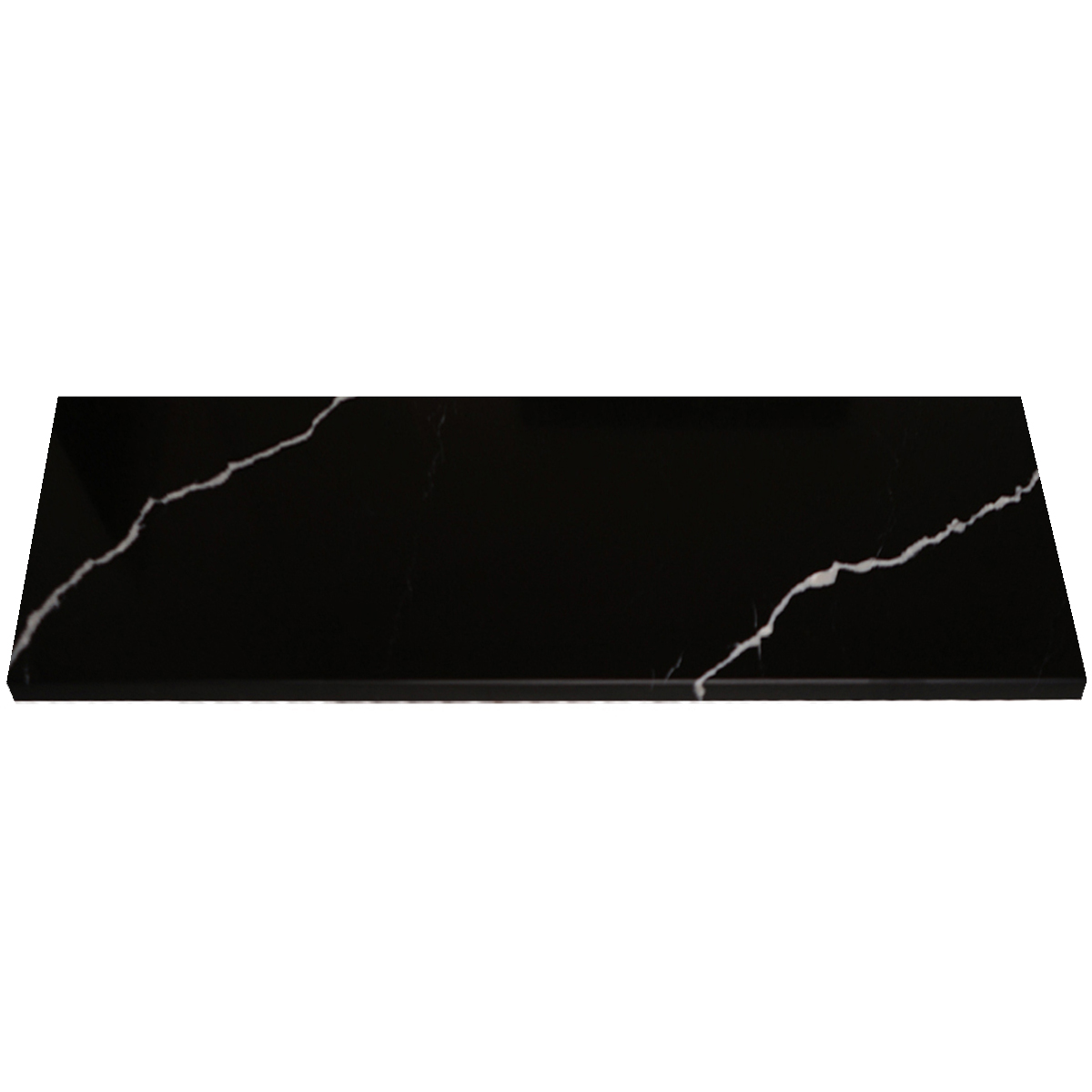 Shower Niche Shelf Nero Marquino Black Stone Tile 