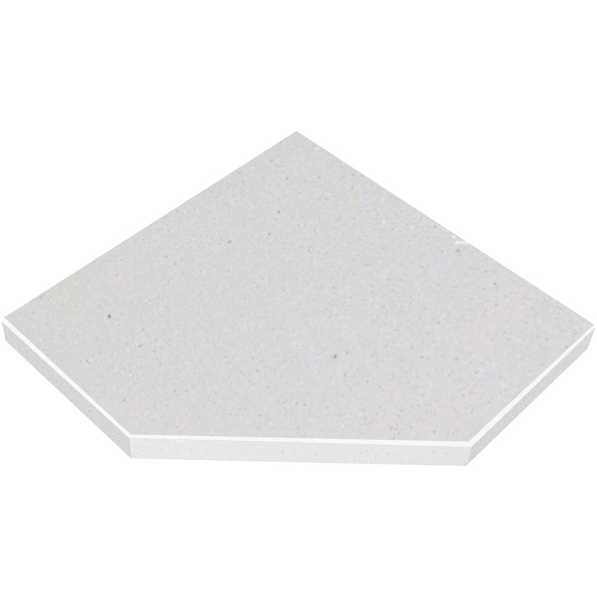 Silver Grey Stone Shower Neo Angle Stylish Corner Seat