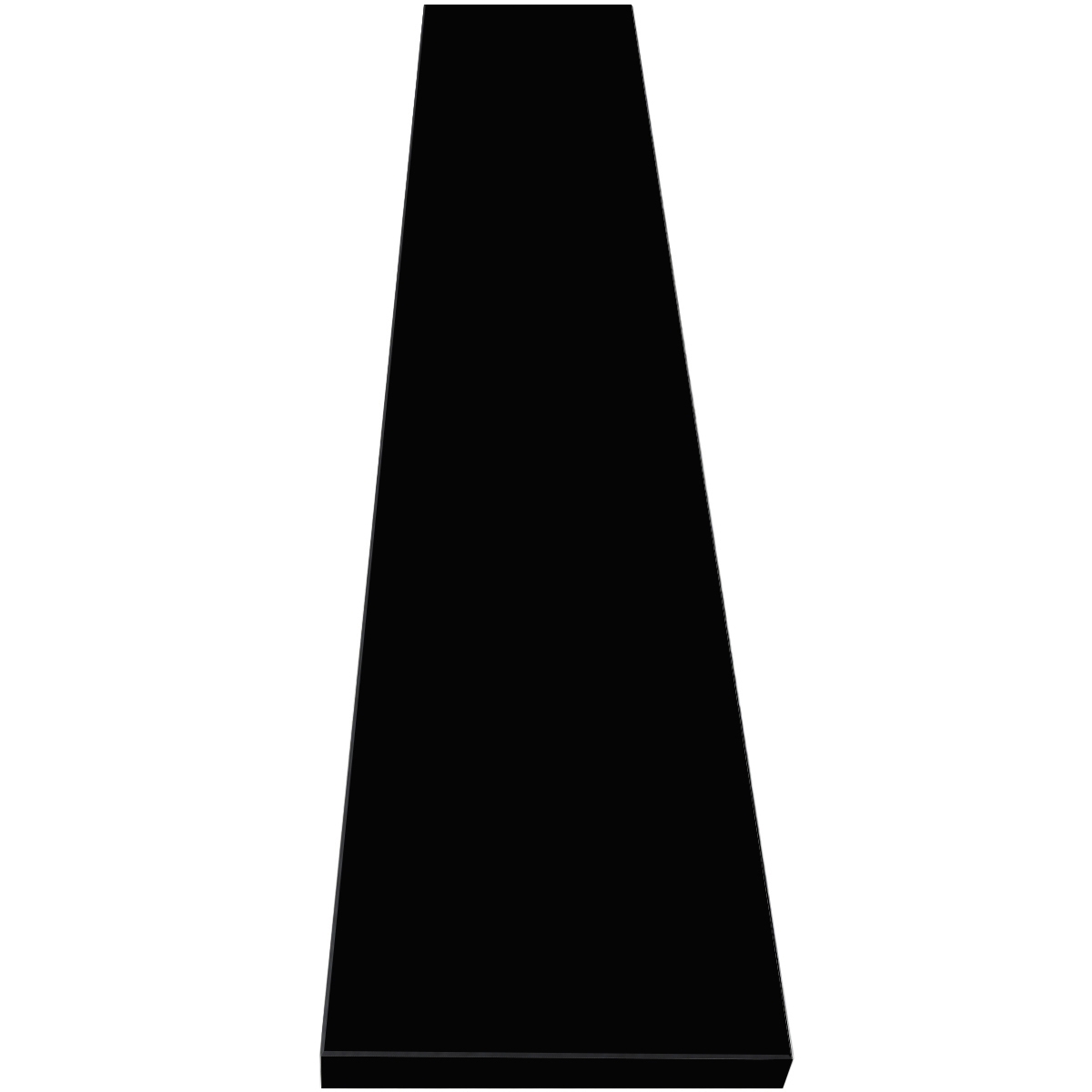 Shower Wall Cap Black Stone - SW1016-4x24