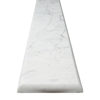 Shower Wall Cap Italian White Carrara Polished Marble Stone Bullnose Edge - SW1018-24inch-4inch