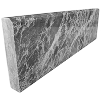 Stone Baseboard White Grey Marble 