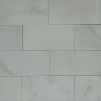 3 x 6 Honed Tile Imperial Carrara Marble 