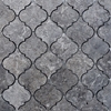 Lantern Arabesque Mosaic Tile Dark Grey Marble - DRG19024