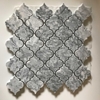 Lantern Arabesque Mosaic Tile Light Grey Marble Polished - LAMGPB2