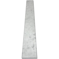 4 x 24 Saddle Threshold Carrara White Honed Matte Marble 