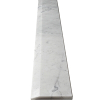 6 x 24 Hollywood Saddle Threshold Italian White Carrara Marble Stone 