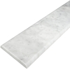 7 x 48 Bullnose Edge Saddle Threshold Italian White Carrara Honed Matte Marble Stone - SDL20438