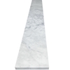 6 x 40 Saddle Threshold Italian White Carrara Honed Matte Marble Stone 5/8 Thickness - SDL20483