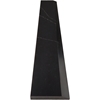 Close-up view of 6 x 24 Saddle Threshold Hollywood Nero Marquino Black Stone shows the top surface finish, slope edge on one long side and eased edge bevel on the other long side