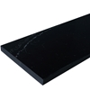 Side view of 10 x 48 Saddle Threshold Nero Marquino Black Stone shows the bevel and finish on both long edges