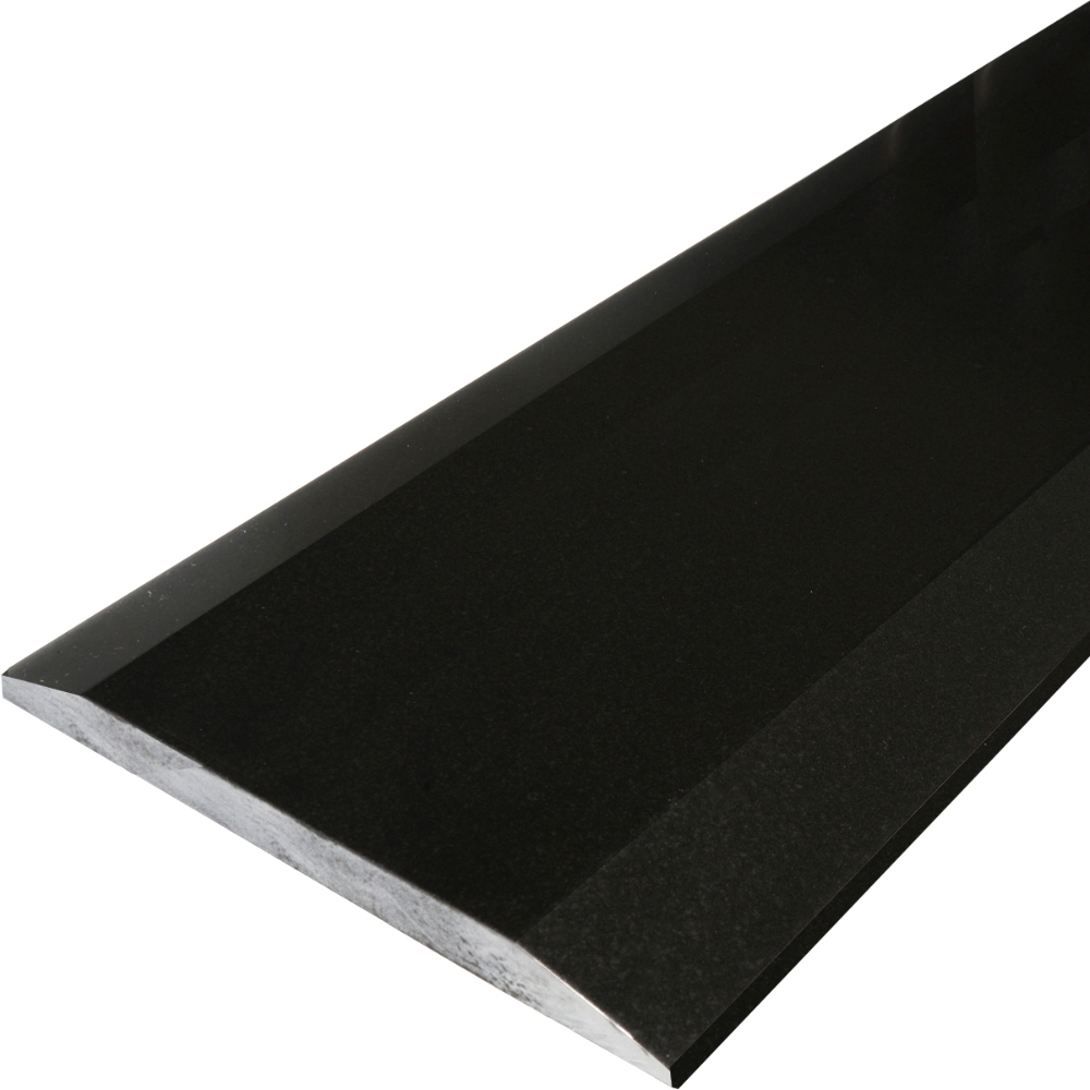 Threshold Stone Types 10 x 48 Double Hollywood Saddle Threshold | Absolute Black Granite ...