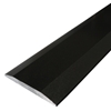Side view of 5 x 36 Double Hollywood Saddle Threshold Absolute Black Granite Matte Stone shows the top surface finish, slope edge on both long sides