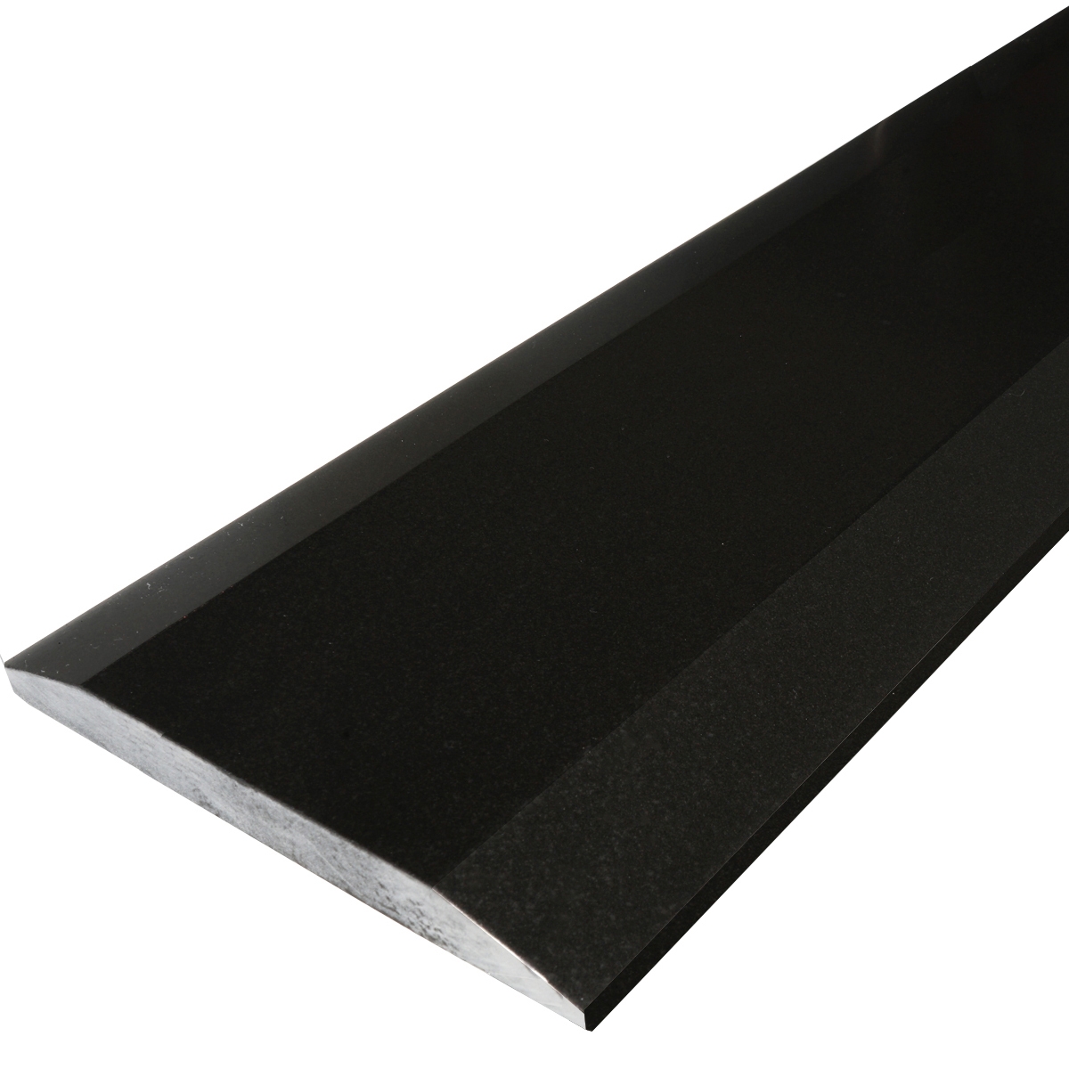 7 x 36 Saddle Threshold Double Hollywood Absolute Black Granite Matte Stone - SDL20801