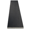 Close-up view of 10 x 48 Saddle Threshold Honed Absolute Black Granite Stone Matte Finish shows the top surface finish and bevel on both long edges