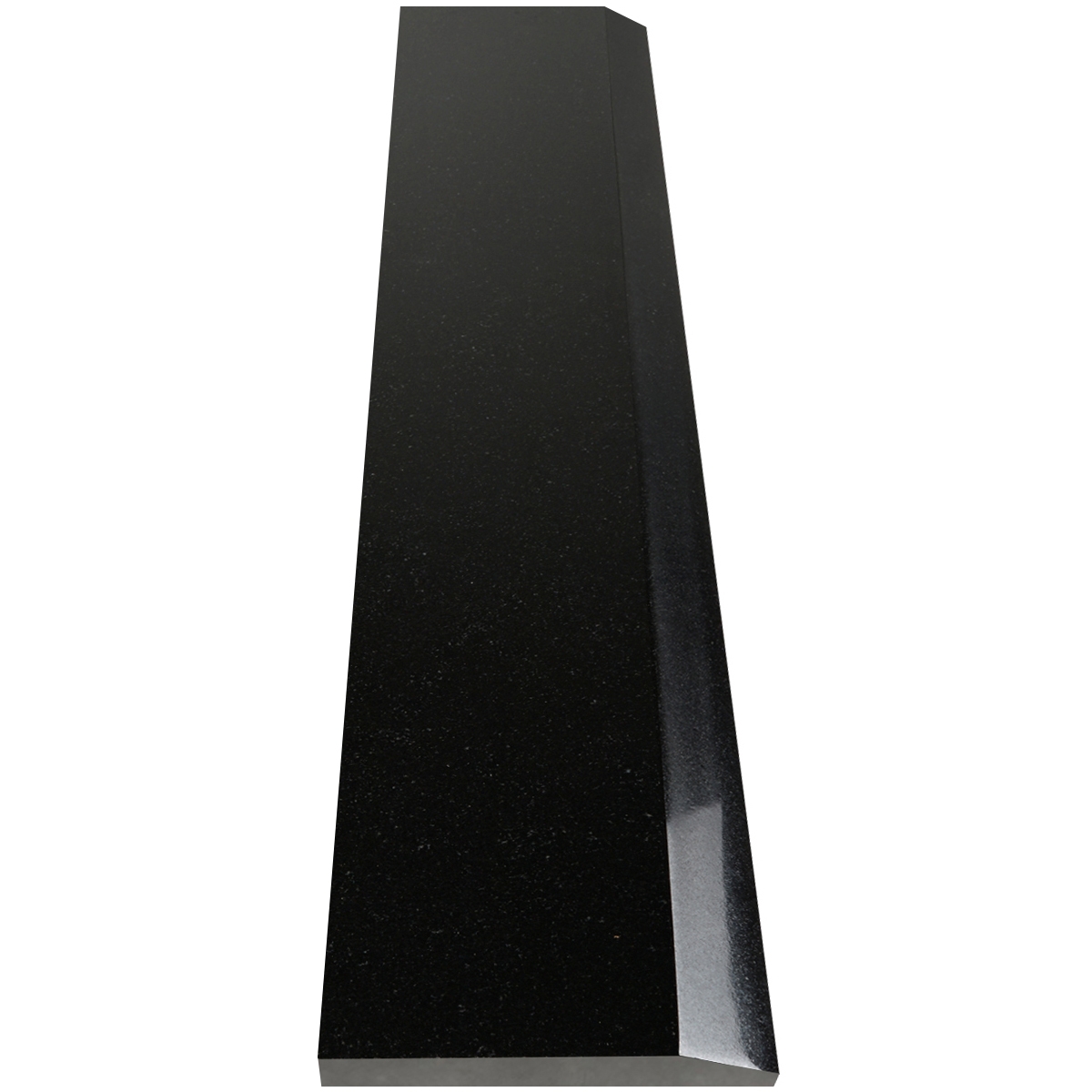 6 x 72 Hollywood Saddle Absolute Black Granite Polished Stone 