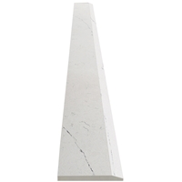 6 x 72 Saddle Threshold Hollywood Bianco Carrara Stone 
