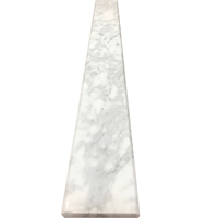 4 x 36 Saddle Threshold Carrara White Honed Marble Matte Finish 