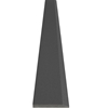 Close-up view of 4 x 24 Hollywood Saddle Threshold Dark Grey Stone shows the top surface finish, slope edge on one long side and eased edge bevel on the other long side