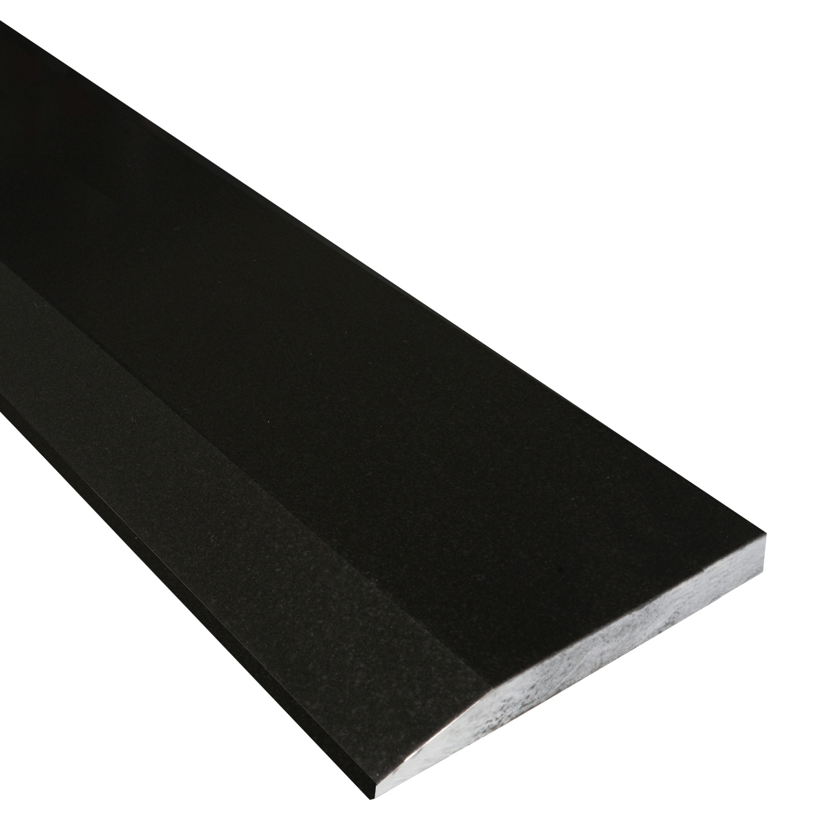 Saddle Threshold Hollywood Edge Absolute Black Honed Matte Granite Stone - STH1048-3/4 inch thick-4x36