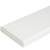Side view of 4 x 36 Saddle Threshold Pure White Stone shows the bevel and finish on both long edges