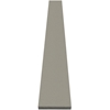 Close-up view of 5 x 40 Saddle Threshold Taupe Grey Stone shows the top surface finish and bevel on both long edges