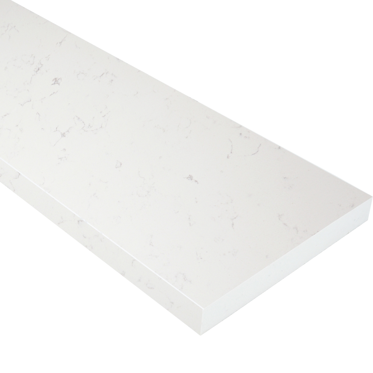 Shower Curb Bianco Carrara Stone - SCB1029-3/4 inch thick-4x36-Eased edge