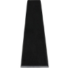 Absolute Black Honed Granite Matte Stone Bullnose Edge Shower Curb - Elegant bathroom accessory in black granite with honed finish.