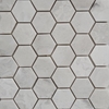 2 Inch Hexagon Mosaic Tile Iceberg Marble Polished 
